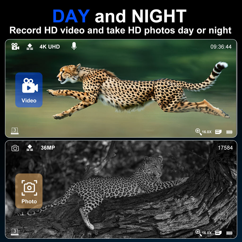 Night Vision Goggles,4K Night Vision Binoculars for Adult with 5000mAh Rechargeable Battery,16X Digital Zoom,3.5" HD Screen and 1000FT Viewing Range,32GB TF Card for Photo and Video,Ideal Gift for Men