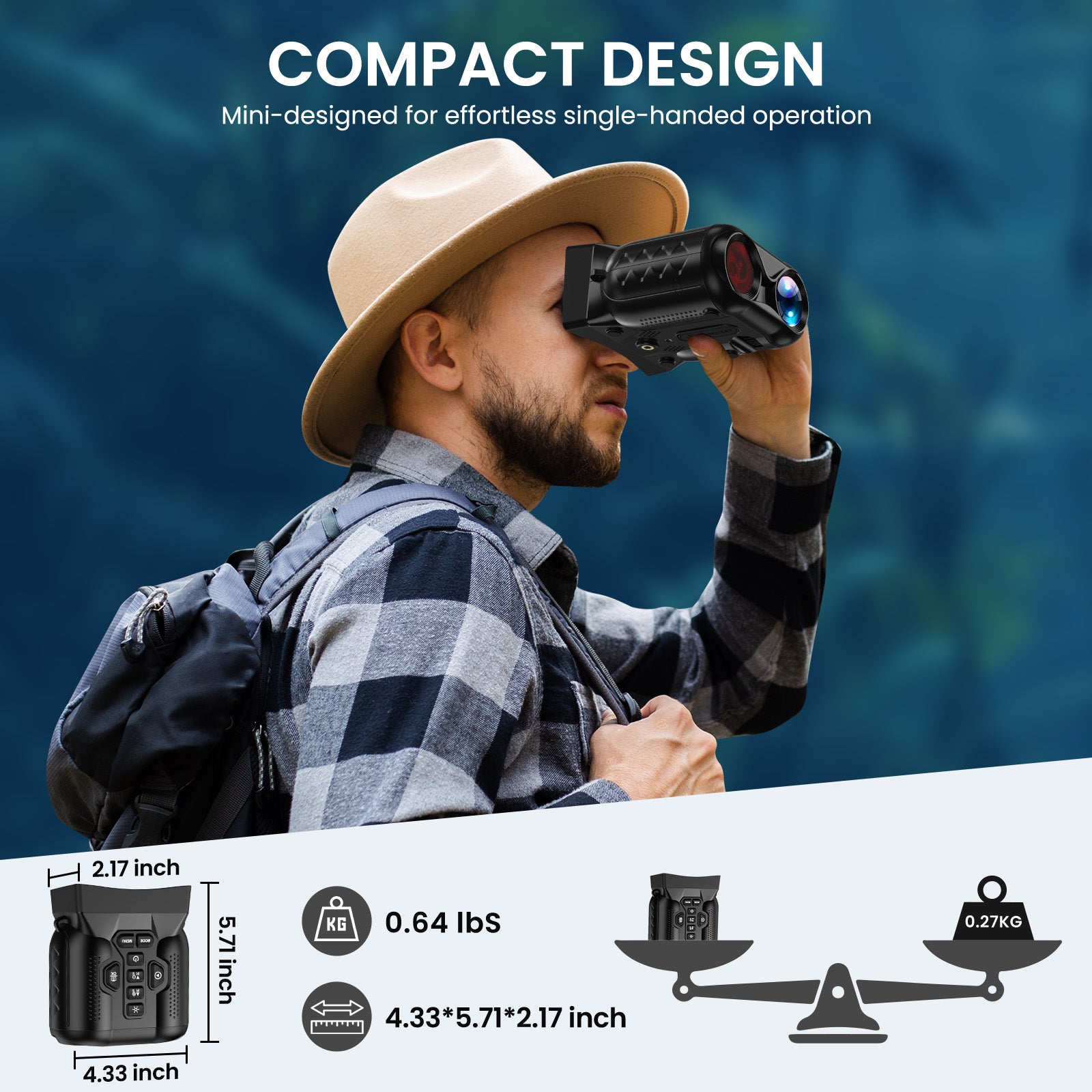 Night Vision Goggles,4K Night Vision Binoculars for Adults with 5000mAh Rechargeable Battery,1000FT Infrared Range,16X Zoom,32GB TF Card,Photo&Video Recording,Compact Design,Ideal Gifts for Men